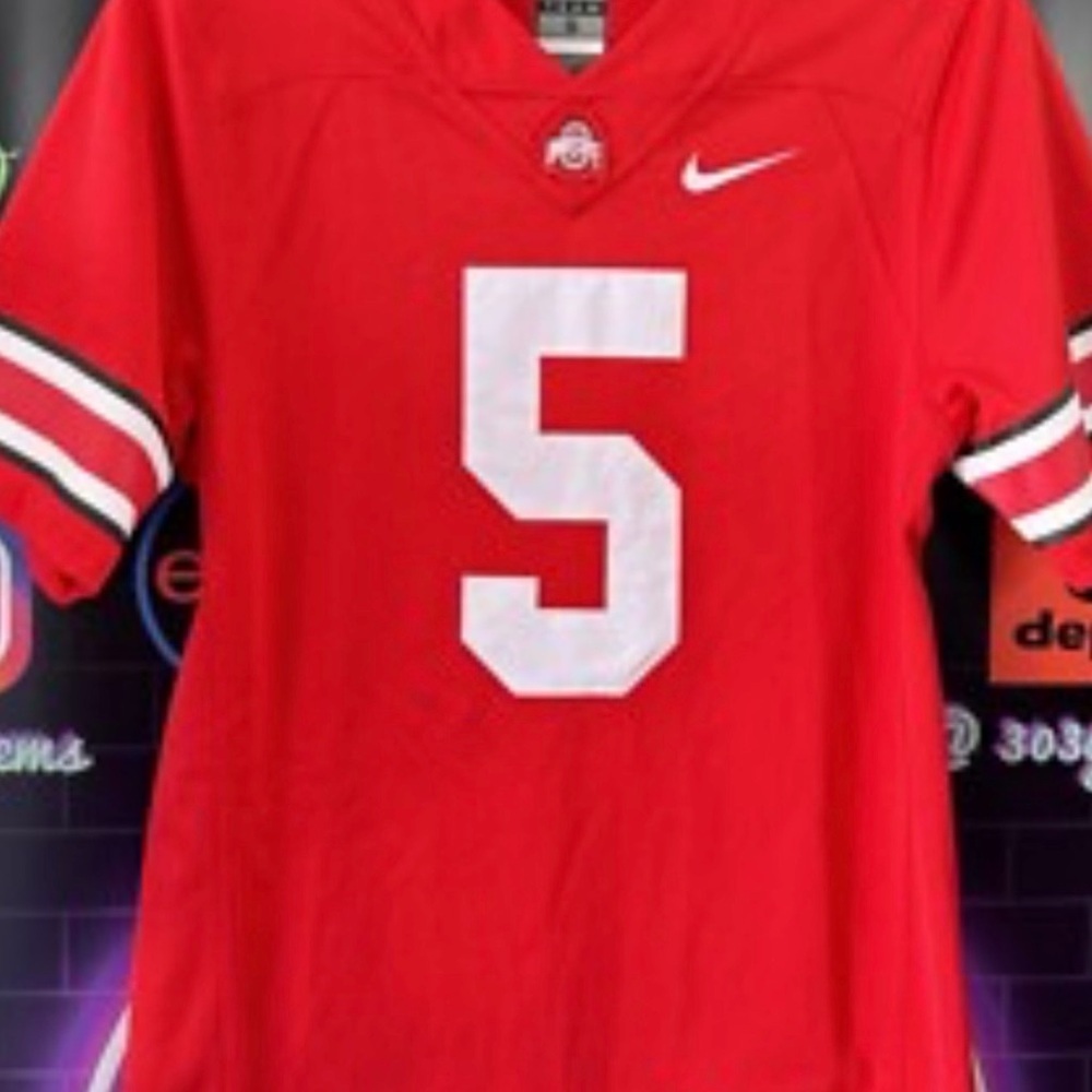 Nike Red and White Kids Jersey